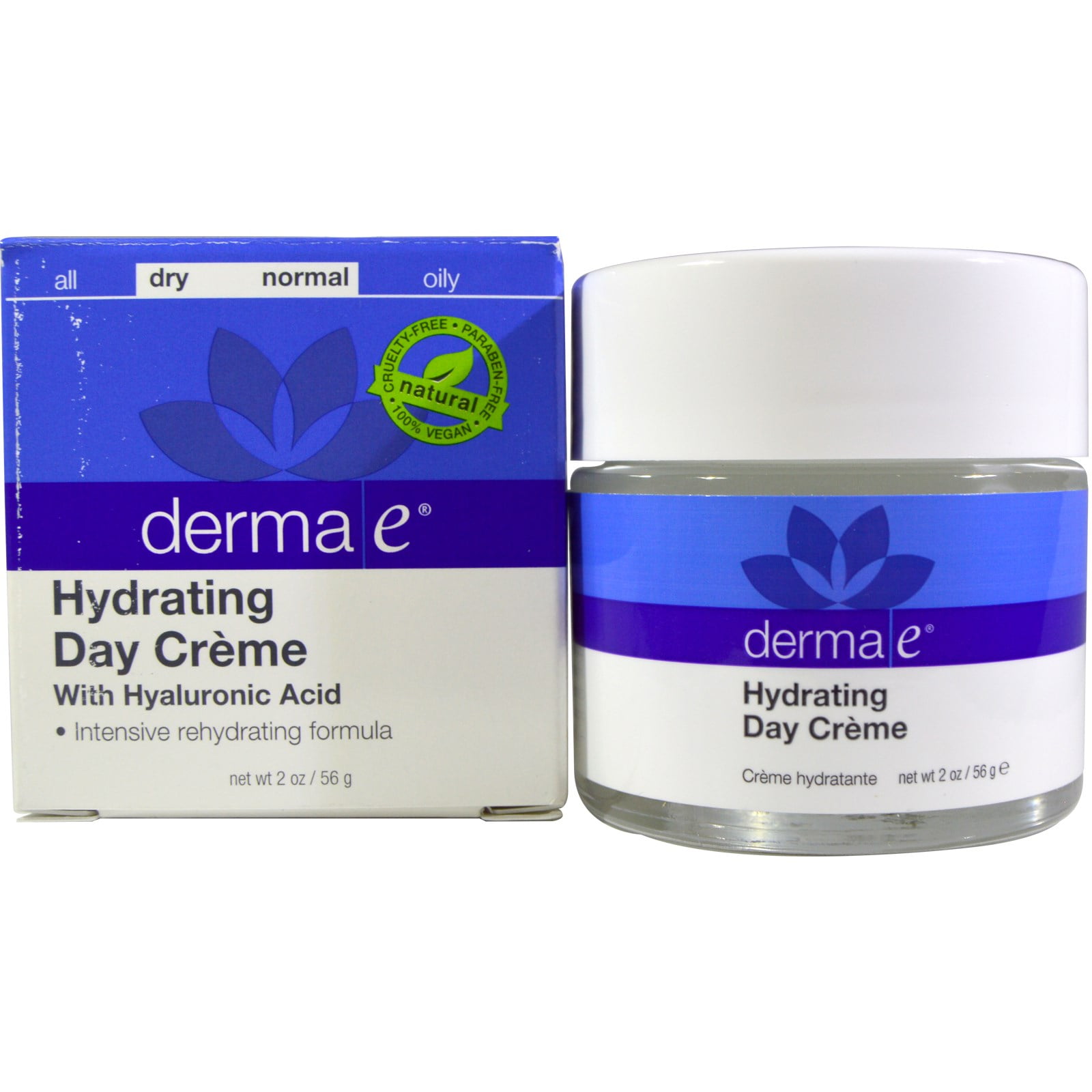Derma E Dry/Normal with Hyaluronic Acid Hydrating Night Creme, 2 Oz Portable Cold Warm Hammer Facial Rejuvenation Skin Care Spa Therapy Beauty Salon Home User Beauty Device